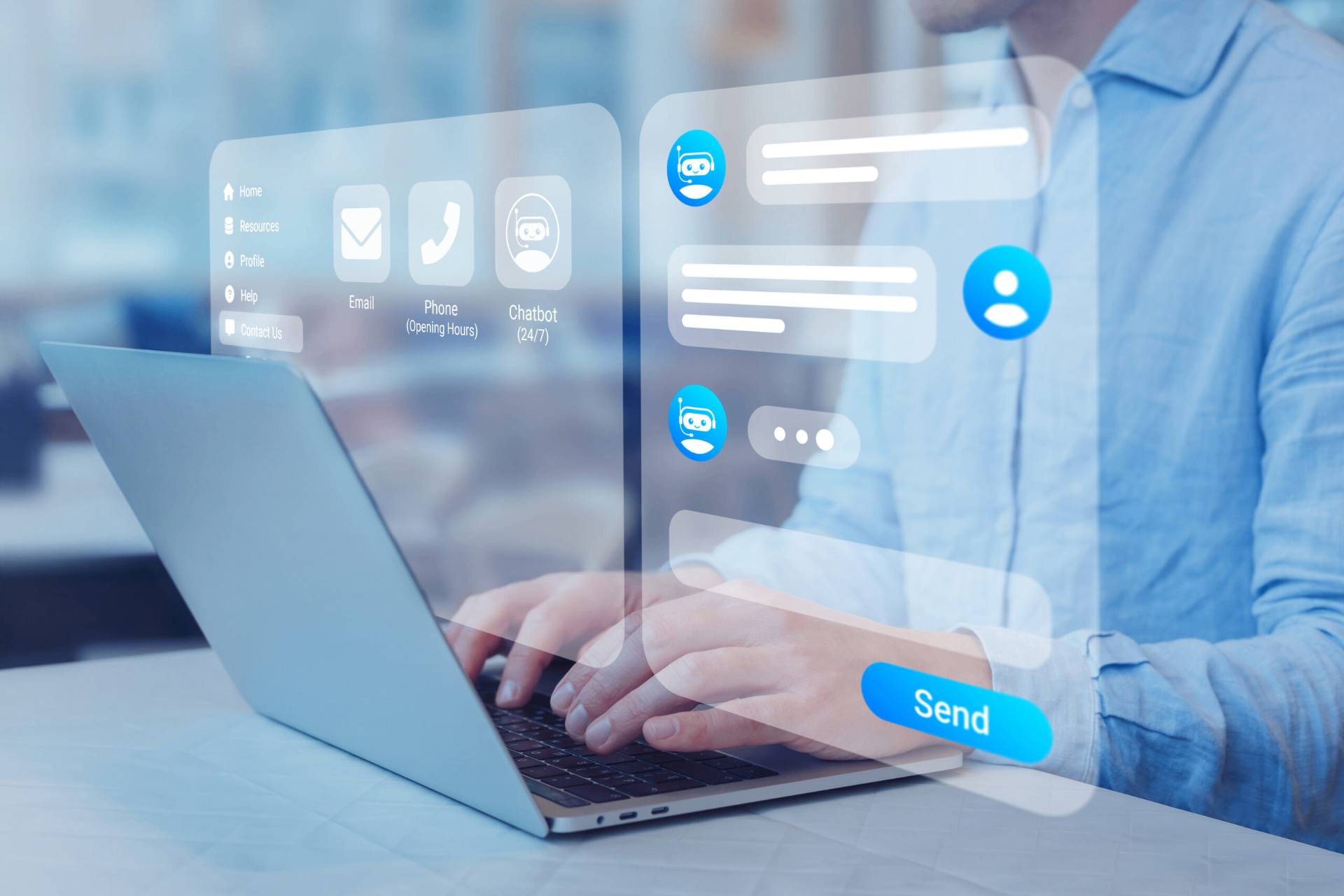 Atendimento ao cliente com chatbot conversacional